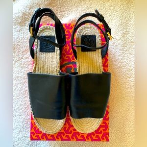 Tory Burch Shoes | Tory Burch Landon Espadrille Ankle Strap Sandals size 8.5